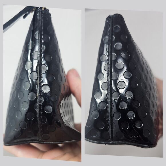 Kate Spade New York Amy Beale Street Black PVC Cosmetic Case 9"x4" - Picture 9 of 11